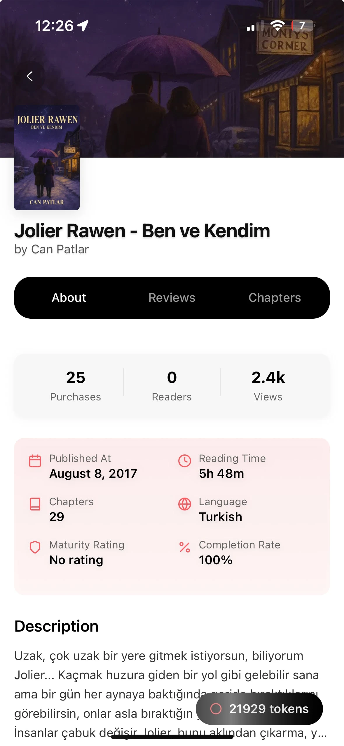 Story Detail Interface
